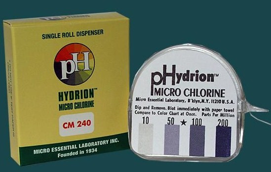 Tiras Cloro 10-200 ppm  MICROCHLORINE